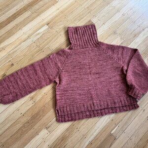 Luxurious Cozy Hand-knit Turtleneck Sweater